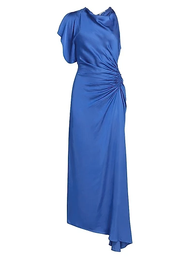 Pia Satin Midi-Dress