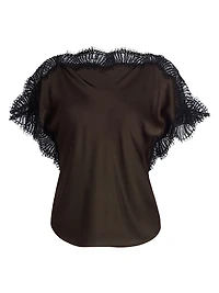 Luna Lace-Trim Top