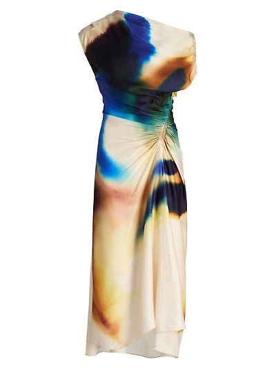 Penny Satin Midi-Dress