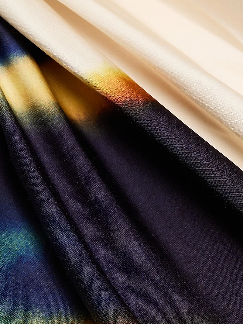 Penny Satin Midi-Dress