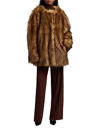 Bria Oversized Faux Fur Coat