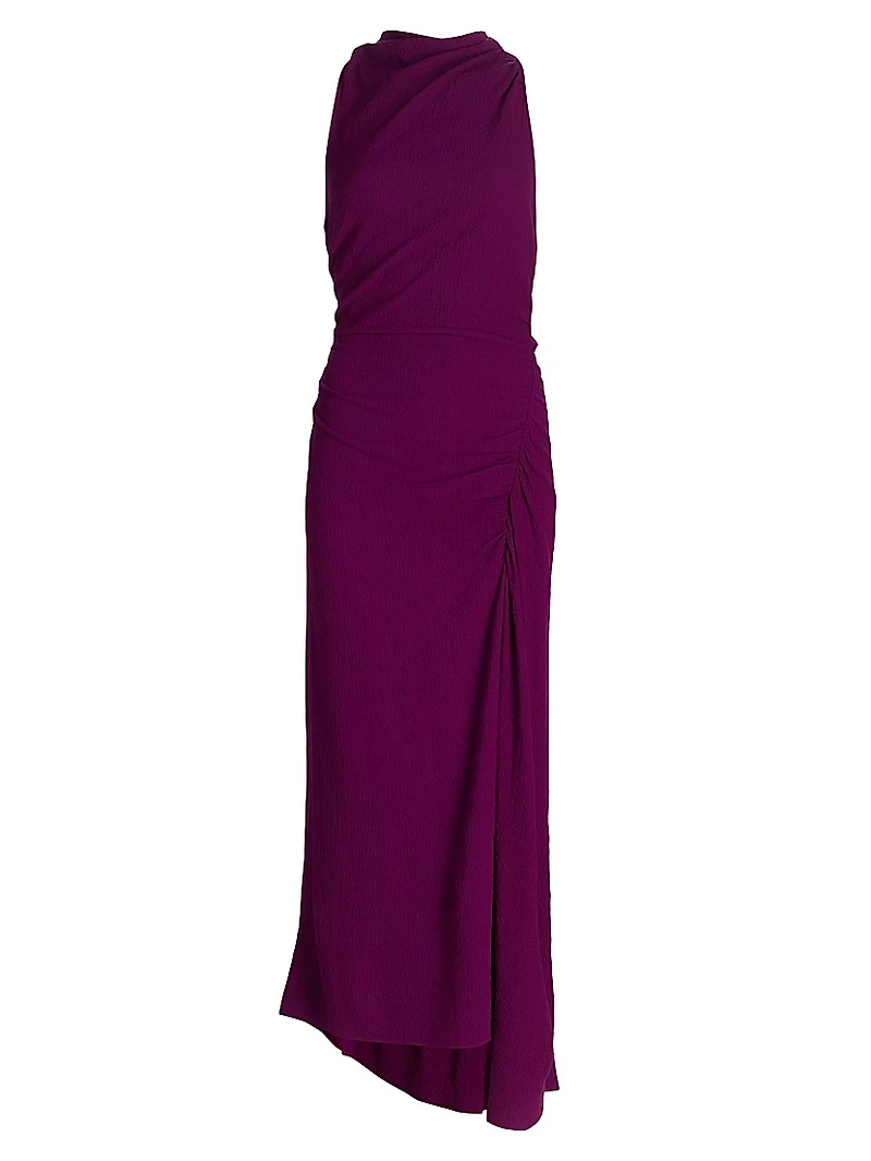 Inez Bias-Cut Draped Dress