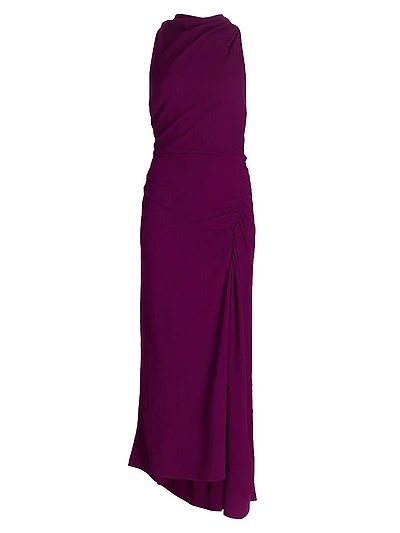 Inez Bias-Cut Draped Dress