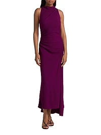 Inez Bias-Cut Draped Dress