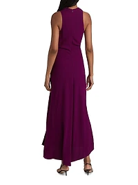 Inez Bias-Cut Draped Dress