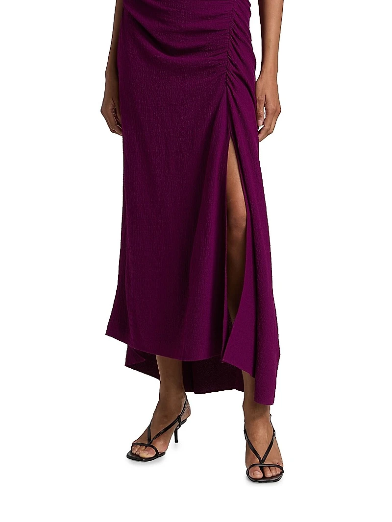 Inez Bias-Cut Draped Dress