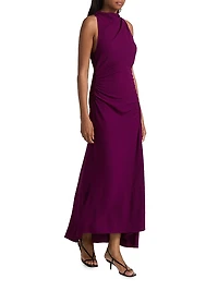 Inez Bias-Cut Draped Dress