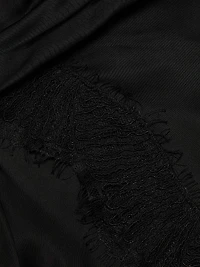 Dion Draped Lace-Trimmed Minidress