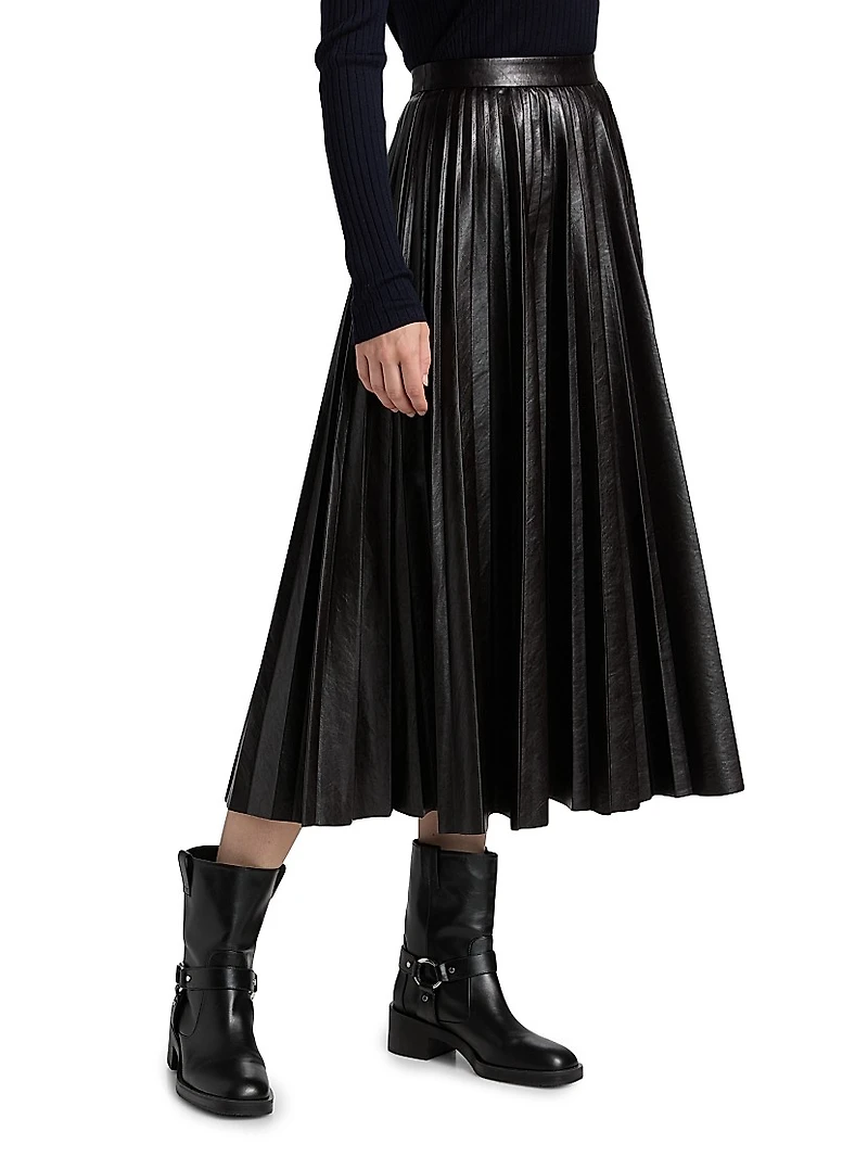 Etta Pleated Circle Skirt