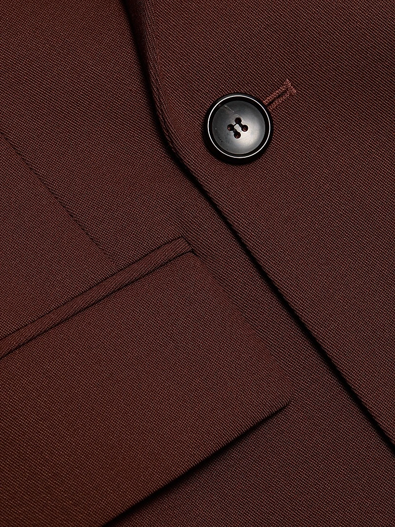 Calla Wool-Blend Oversized Blazer