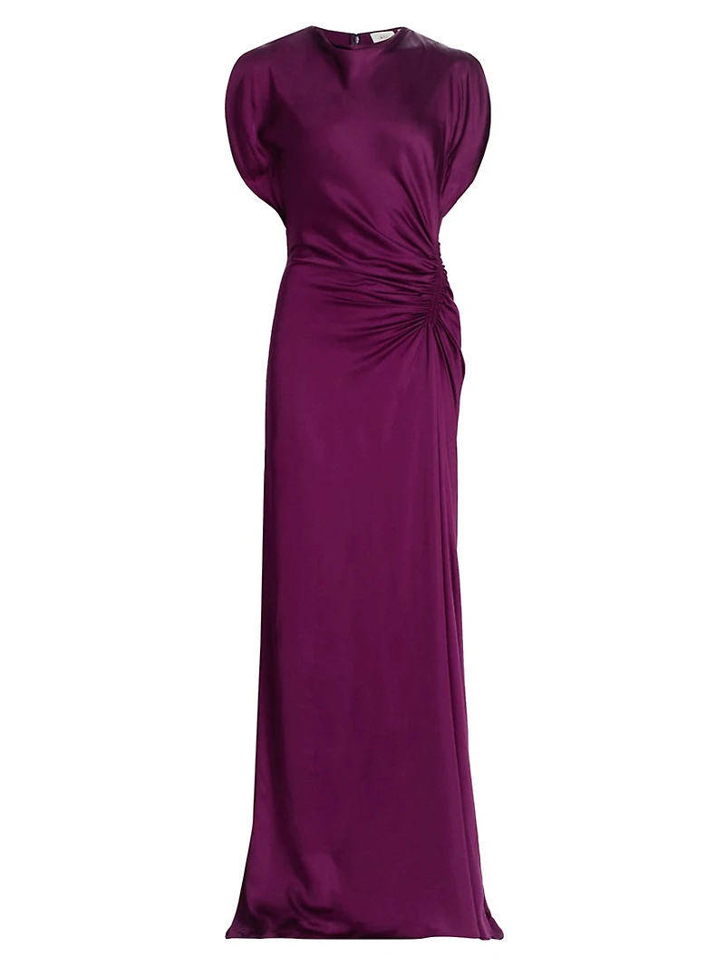 Nadia Satin Bias-Cut Gown