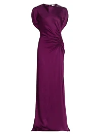 Nadia Satin Bias-Cut Gown
