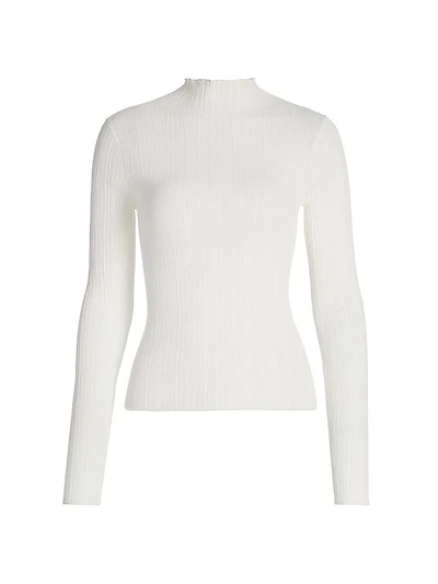Hugh Textured Cotton-Blend Top