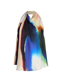 Ada Abstract-Print Halterneck Top