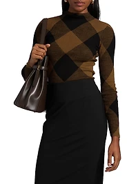 Hugh Checkered Cotton-Blend Top