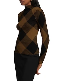 Hugh Checkered Cotton-Blend Top