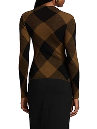 Hugh Checkered Cotton-Blend Top