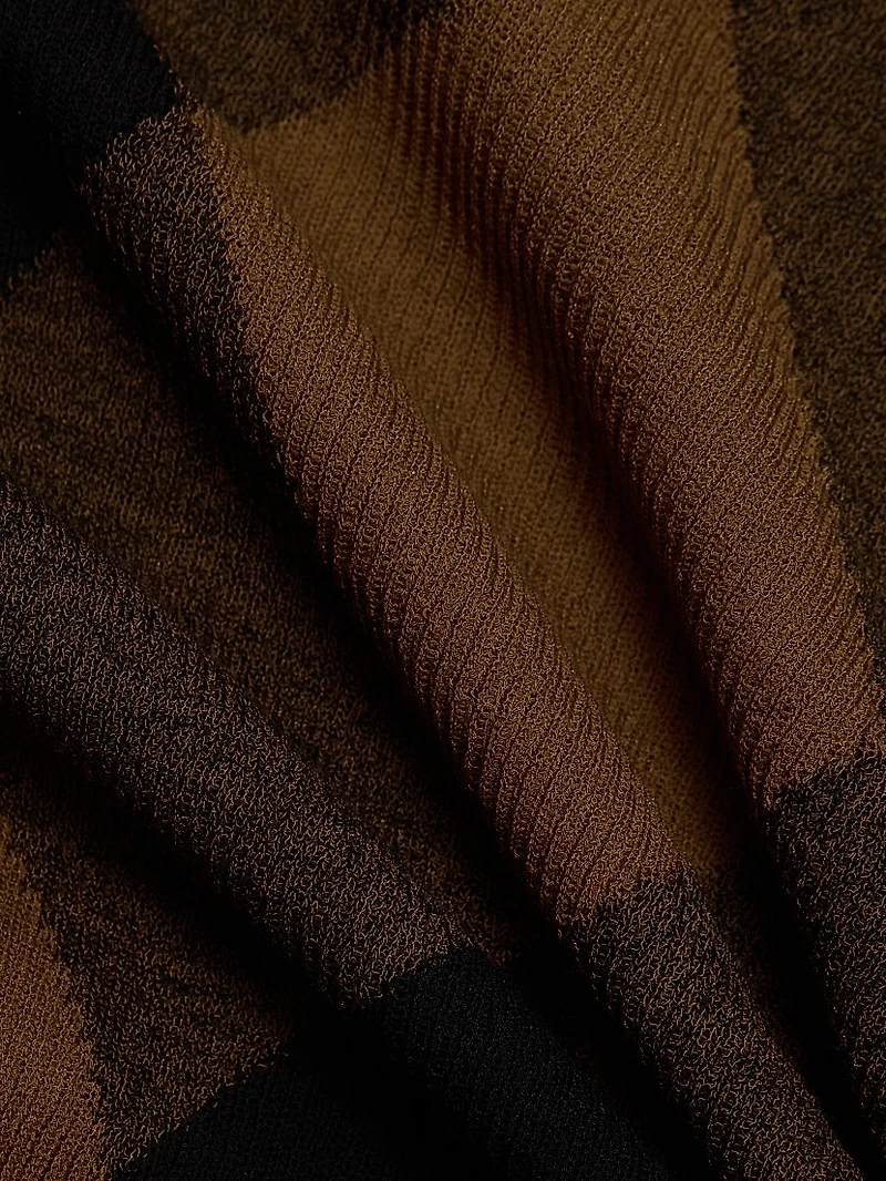 Hugh Checkered Cotton-Blend Top