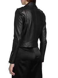 Donna Leather Biker Jacket