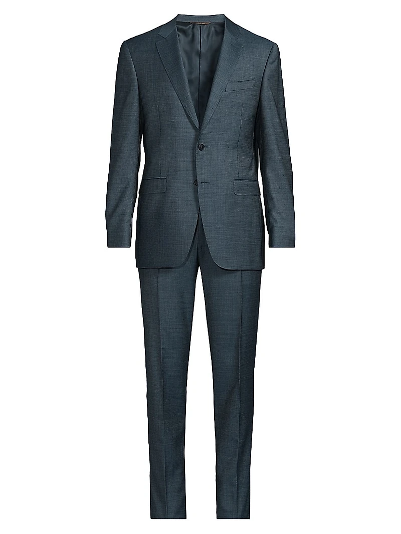 Milano Notch Lapel Wool Trim-Fit Suit