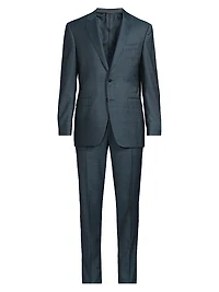 Milano Notch Lapel Wool Trim-Fit Suit