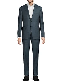 Milano Notch Lapel Wool Trim-Fit Suit