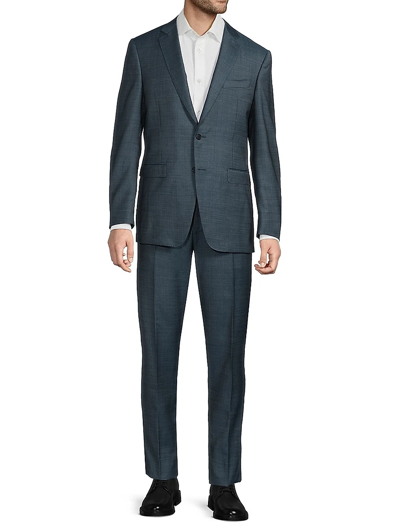 Milano Notch Lapel Wool Trim-Fit Suit