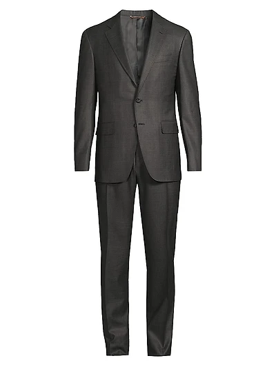 Kei Wool Trim-Fit Suit