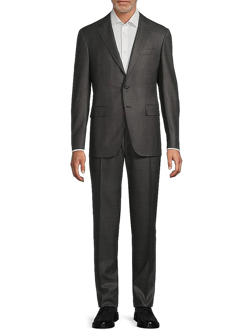 Kei Wool Trim-Fit Suit