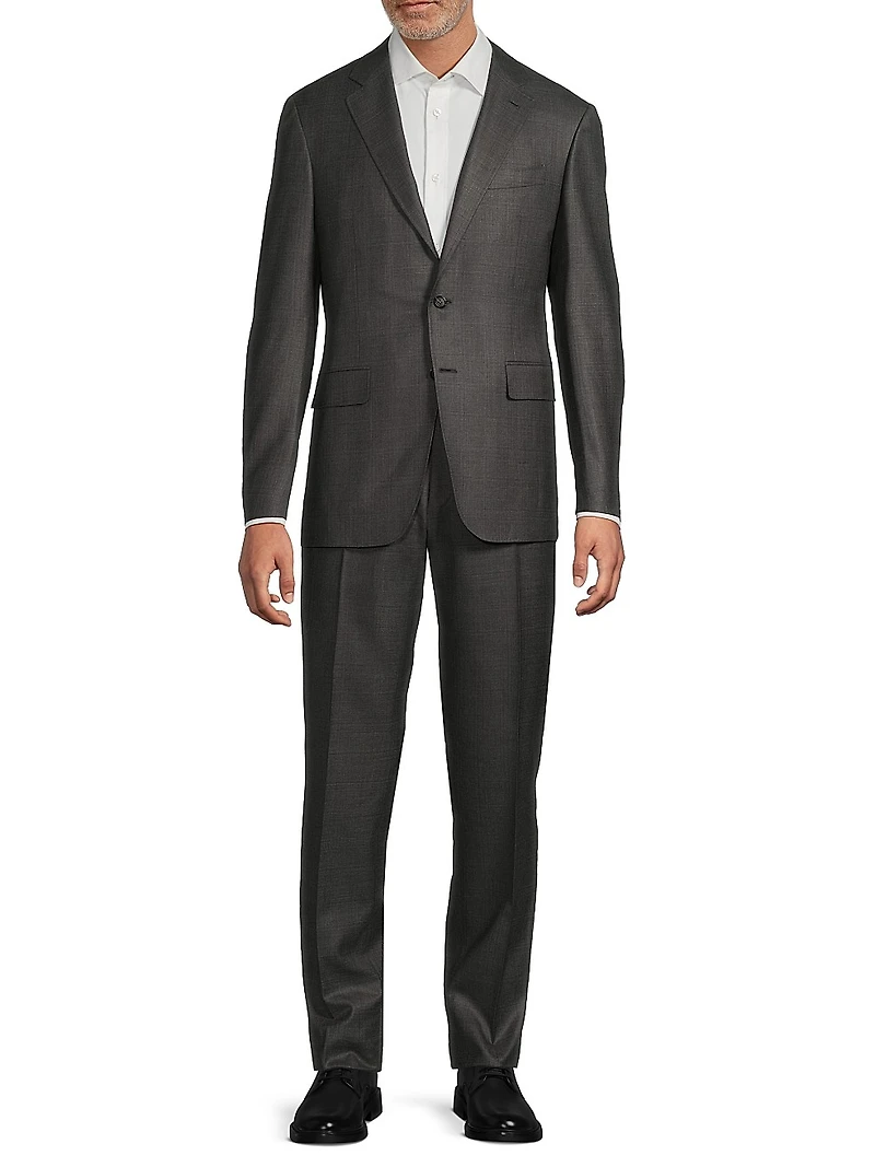 Kei Wool Trim-Fit Suit