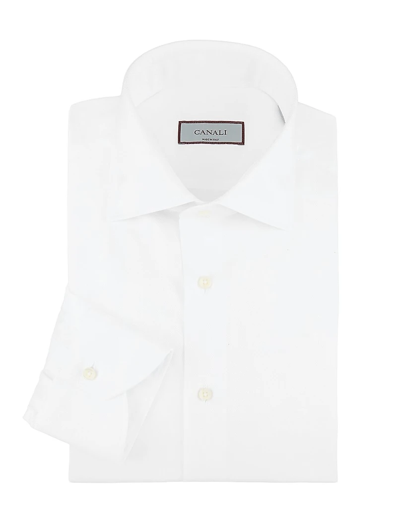 Textured Modern-Fit Dress Shirt