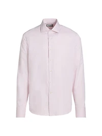 Solid Cotton Dress Shirt