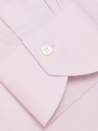 Solid Cotton Dress Shirt