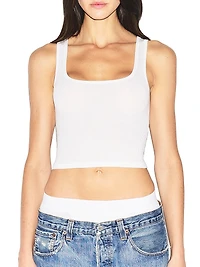 3-Pack Ribbed Cotton Crop Tank Set