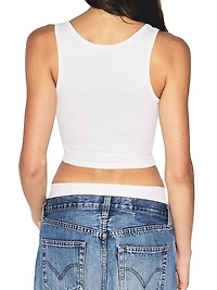 3-Pack Ribbed Cotton Crop Tank Set