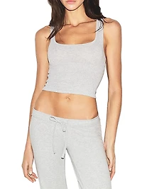 3-Pack Ribbed Cotton Crop Tank Set