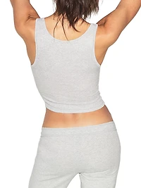 3-Pack Ribbed Cotton Crop Tank Set