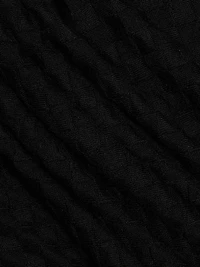 Textured Knit Cashmere-Silk Crewneck Sweater