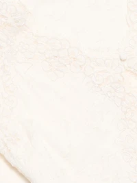 Larysa Lace-Trimmed Silk-Cotton Midi-Dress