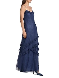 Elouisa Ruffled Lace Gown