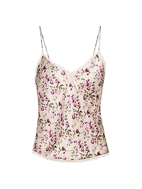 Judy Floral Silk Camisole