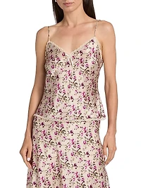 Judy Floral Silk Camisole