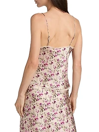Judy Floral Silk Camisole