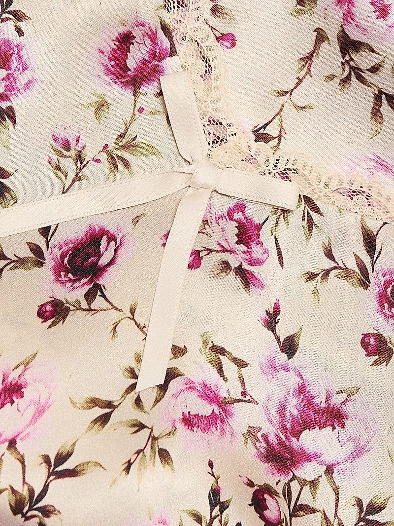 Judy Floral Silk Camisole