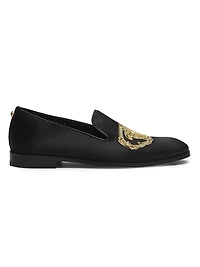 Jellyfish Embroidered Satin Slippers