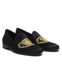 Jellyfish Embroidered Satin Slippers