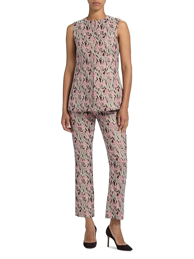 Arte Metallic Floral Pants