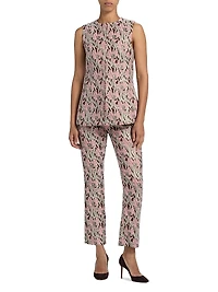 Arte Metallic Floral Pants