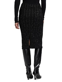 Corbin Sequined Knit Pencil Skirt