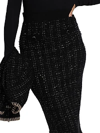 Corbin Sequined Knit Pencil Skirt